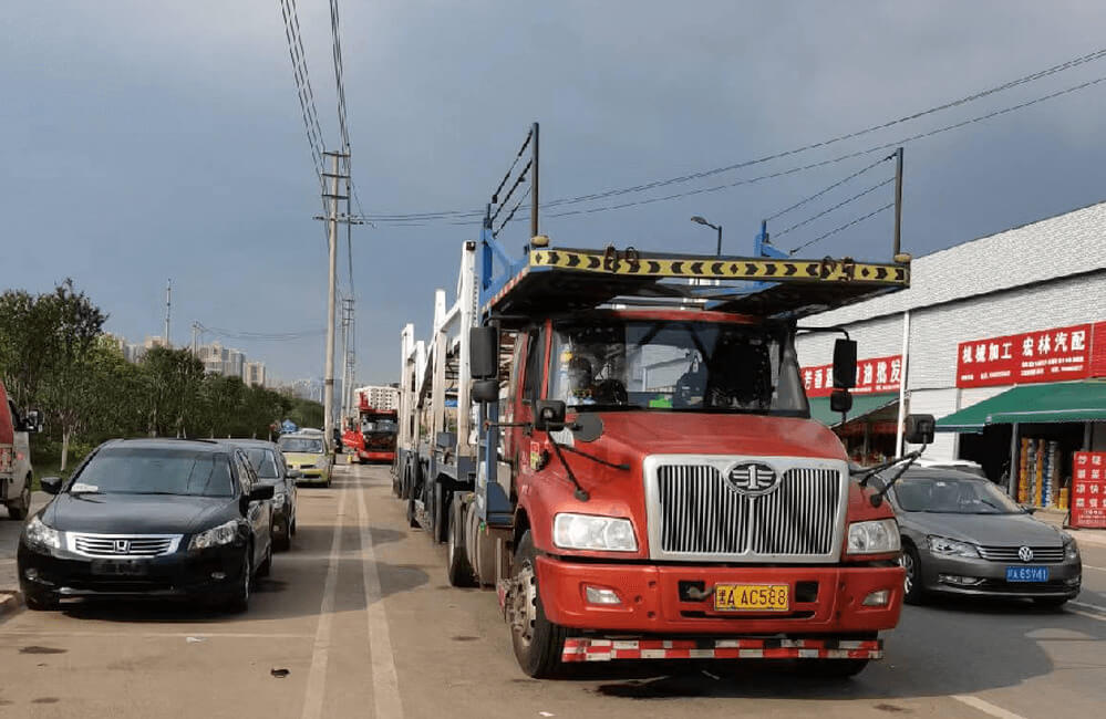 从天津拖运车回南宁的车